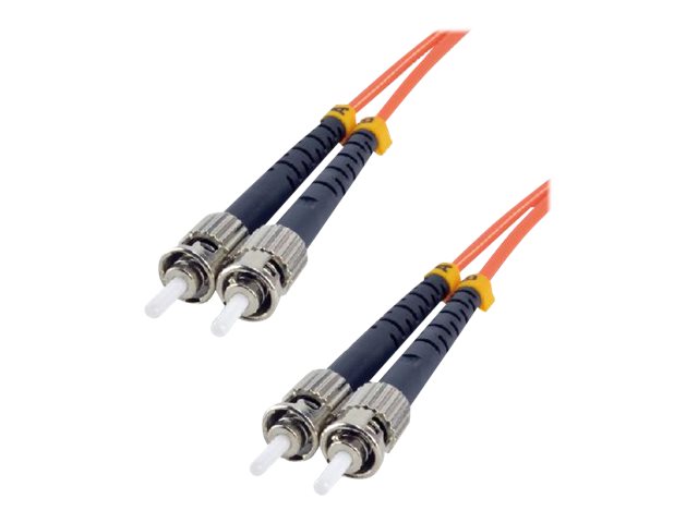 MCL FJOM2/STST-1M - Jarretière optique OM2 duplex multimode 50/125 - ST / ST 1m