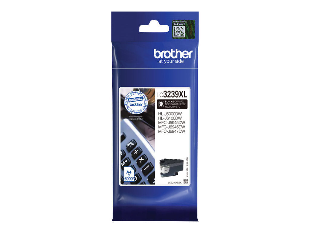 BROTHER LC-3239XLBK Black Ink 6000 pages