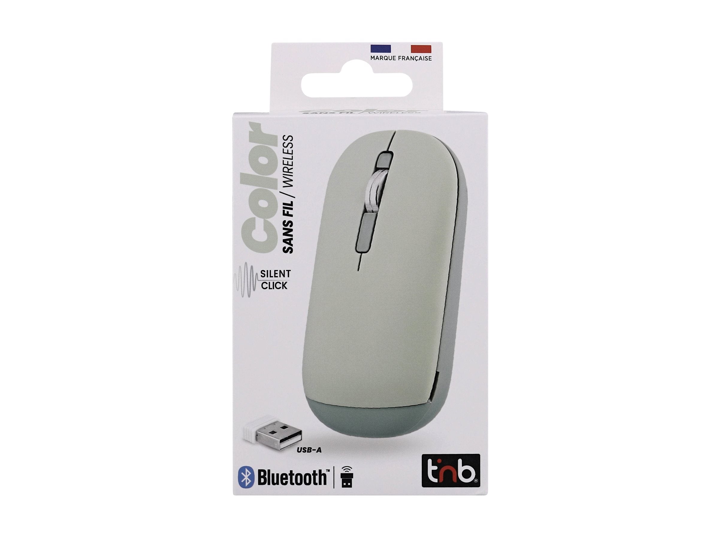 TNB COLOR - Souris sans fil double mode de connexion - vert