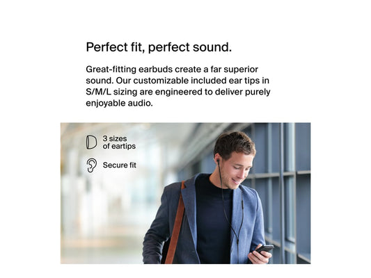 BELKIN SOUNDFORM - Headphones with USB-C Connector Black