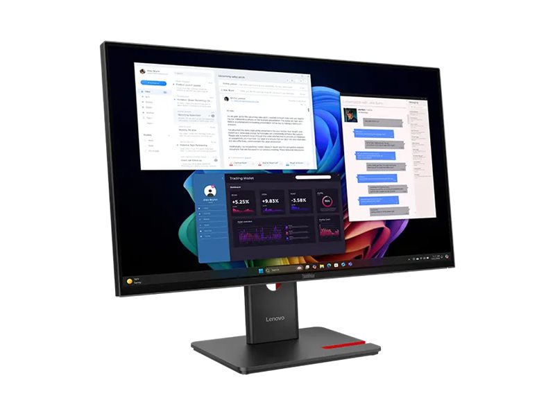 LENOVO ThinkVision T27UD-40 LED Écran 27p 3840x2160 4K 60Hz IPS 350cd/m2 1500:1 DisplayHDR 10 4ms HDMI DisplayPort USB-C Dock