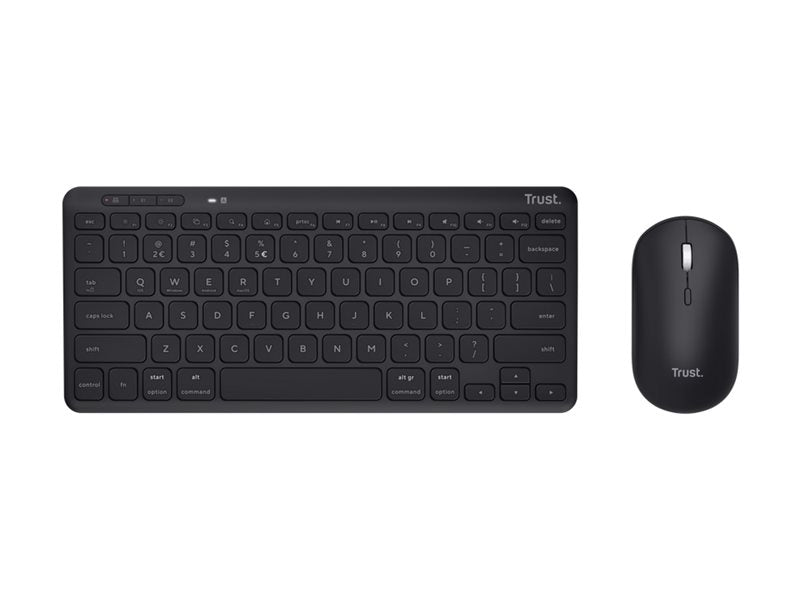 TRUST Pack clavier & souris sans fil LYRA Bluetooth - noir (FR)