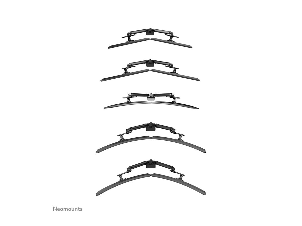 NEOMOUNTS DS65S-950BL2 Support dÃ©cran Ã  fixer 24-34p - ressort Ã  gaz - Topfix - multirÃ©glable - arrÃªt 180
