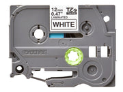 Tape/12mm black on white f P-Touch TZE