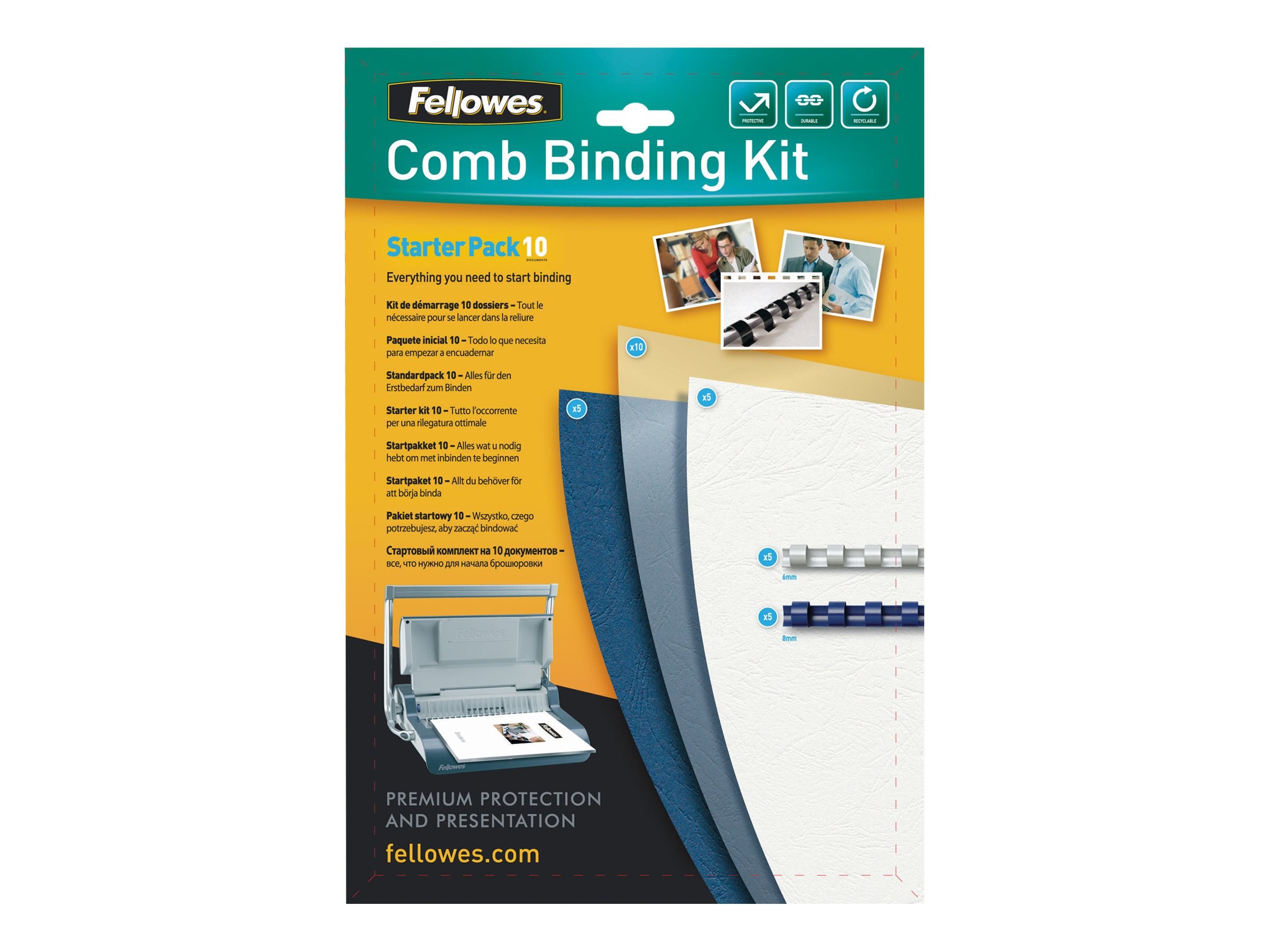 FELLOWES KIT DE RELIURE POUR 10 DOCUMENTS