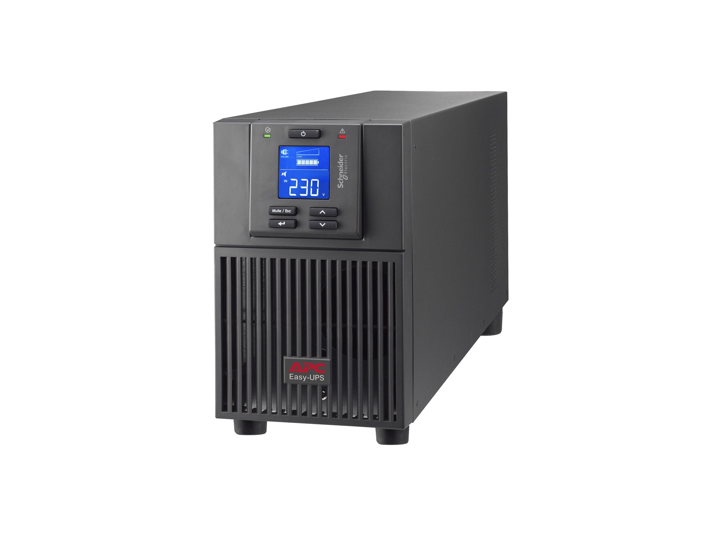 APC Easy UPS On-Line UPS tower AC 220/230/240V 1800Watt 2000VA 1-phase lead acid USB serial oc 4 PFC Europe BK RAL 7010