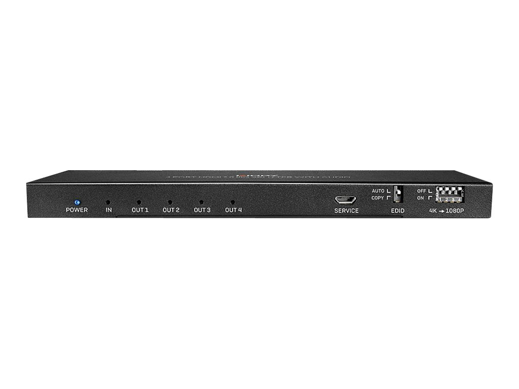 LINDY 4 Port HDMI 2.0 4K60 Splitter - 18GBit/s HDMI 2.0 with Audio