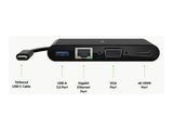 BELKIN Adaptateur Hub USB-C HDMI VGA RJ45 100w PD