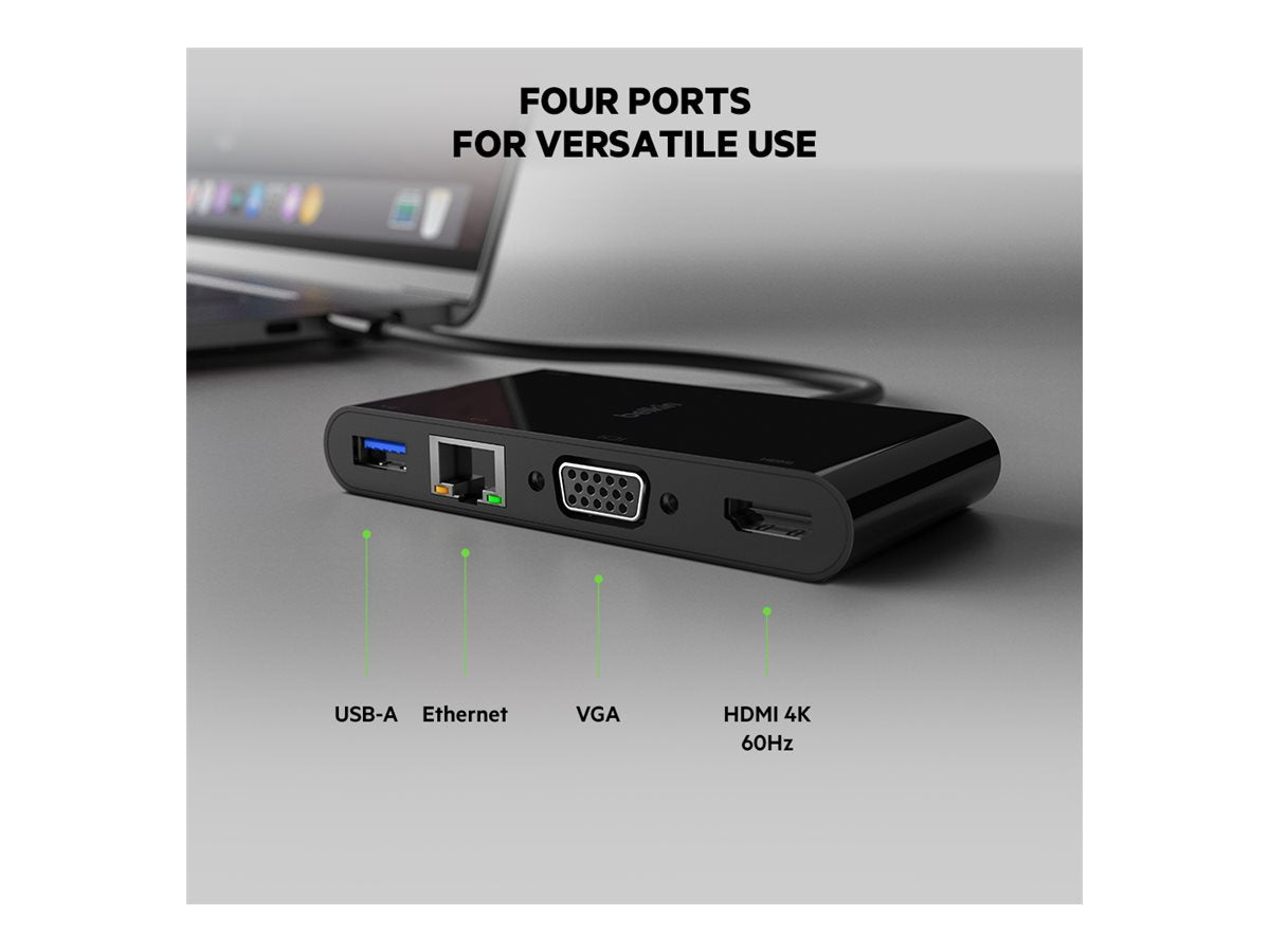 BELKIN Adaptateur USB-C HDMI VGA USB-A