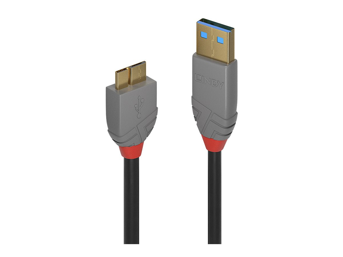 LINDY Câble USB 3.0 Type A vers Micro-B Anthra Line 1m