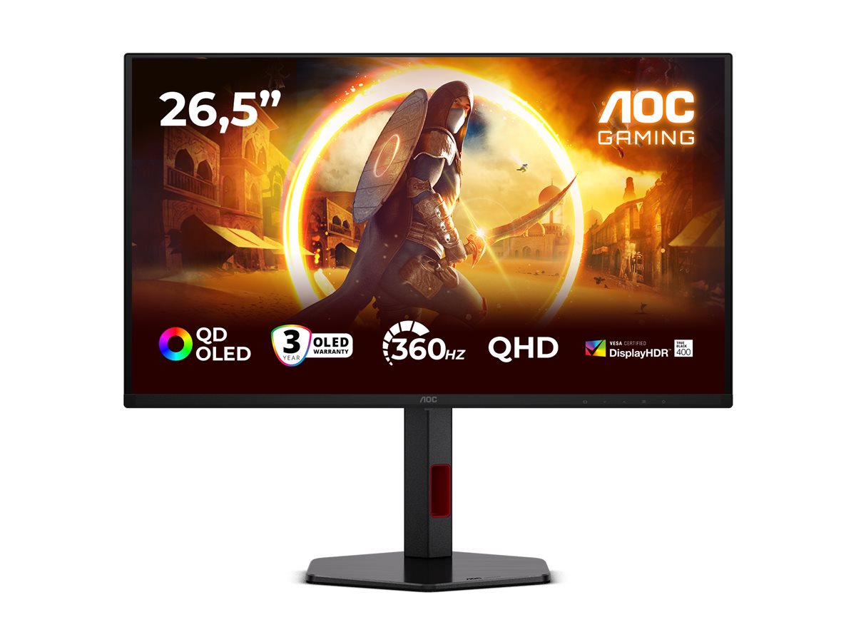 AOC Q27G4SDR 26.5p QHD 360Hz 0.03ms 1000cd/m2 HDMI 2.1x2 DP USB 3.2 HAS