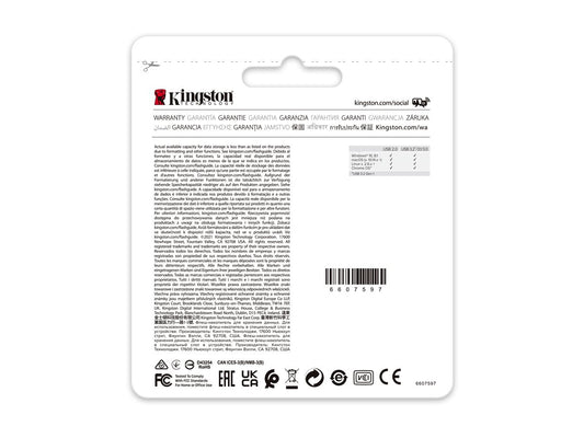 KINGSTON 64Go USB3.2 Gen 1 DataTraveler Exodia M Black + Blue 2 Pieces