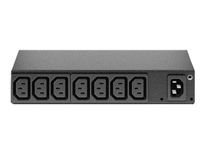 APC Basic Rack PDU AP6015A Rack AC 100/120/200/208/230/240V input IEC 60320 C14 output connectors 8 power IEC 60320 C13 1U BK