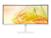 Samsung ViewFinity S65TC - Ecran incurvé -34''- 3440 x 1440 UWQHD- @ 100Hz - VA - HDR10-2x Thunderbolt 4 90W- DP- LAN- Blanc