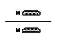 MCL - Cordon HDMI haute vitesse avec Ethernet mâle / mâle norme UL CM 0.5m