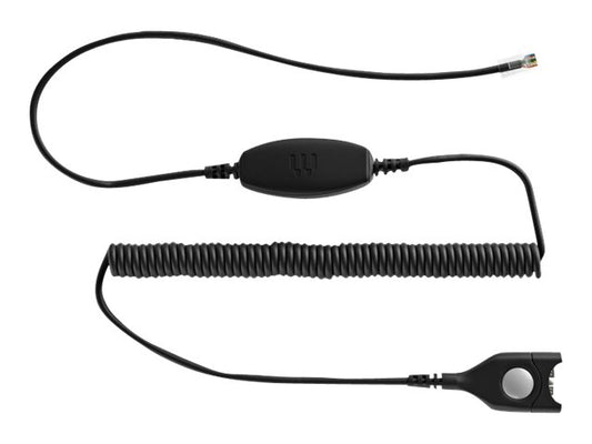 EPOS Bottom cable: EasyDisconnect to Modular Plug Coiled cable code 24. To be used for direct connection to some phon