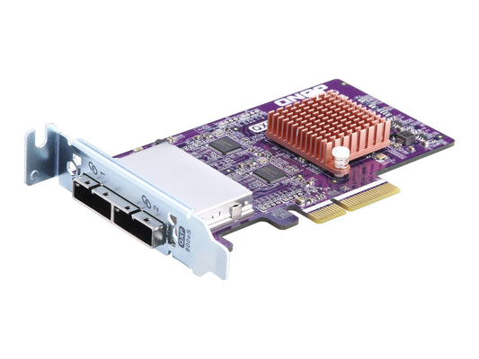 QNAP 2-port SFF-8088 SATA host bus adapter 8 x SATA 6Gb/s PCIe 3.0 x4 for TL SATA JBOD