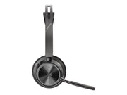 HP Poly Voyager Focus 2 Microsoft Teams Certified USB-C Bluetooth Headset +USB-C/A Adapter