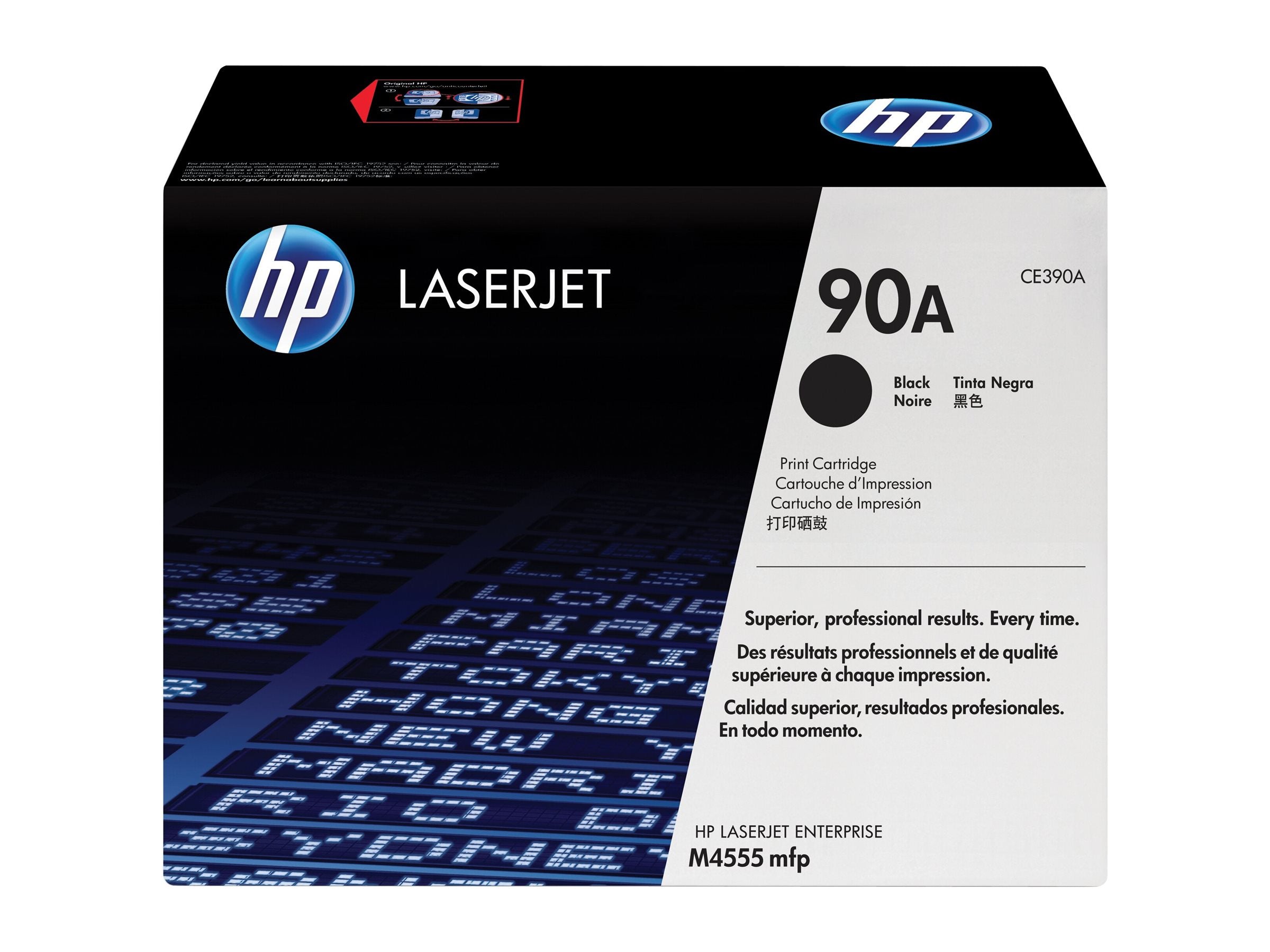 HP 90A original Toner cartridge CE390A black standard capacity 10.000 pages 1-pack Smart printing Technology