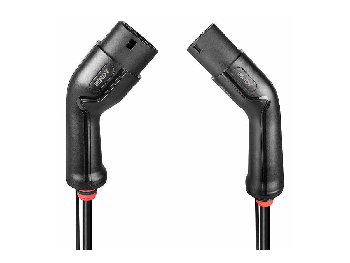 LINDY charging cable for e-vehicles Type 2 22kW 5m