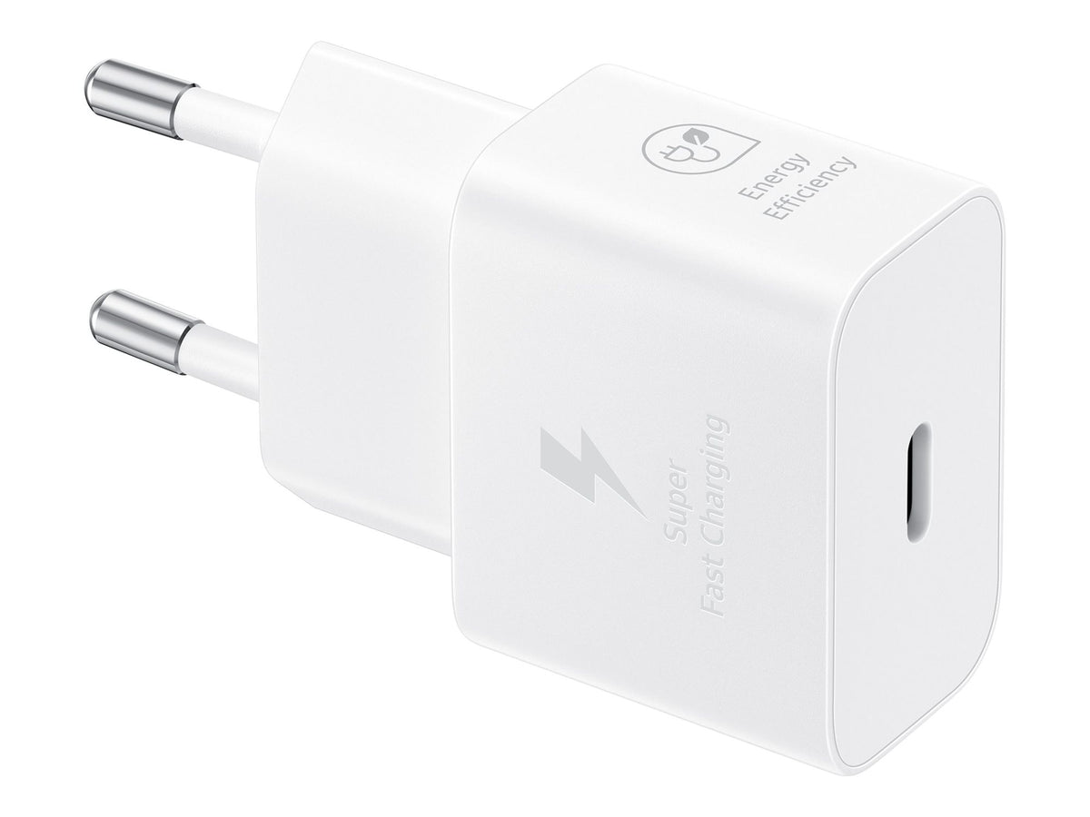 SAMSUNG fast charger USB-C 25W without data cable white