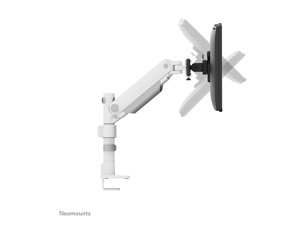 NEOMOUNTS DS65S-950WH2 Support décran à fixer 24-34p - ressort à gaz - Topfix - multiréglable - arrêt 180