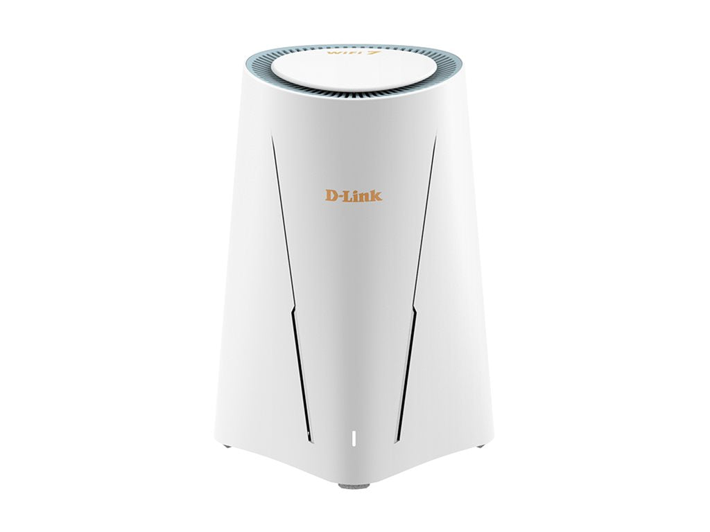 D-LINK Routeur de bureau 5G NR/4G LTE Wi-Fi 7 BE3600 1 port LAN 2.5GB 1 port WAN/LAN 2.5GB Wi-Fi BE3600