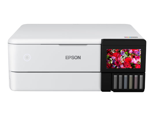 EPSON EcoTank ET-8500 MFP colour ink-jet refillable A4 16ppm print USB LAN USB host Wi-Fi white