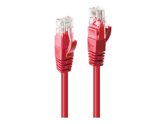 LINDY Cat.6 U/UTP Cable Red 30m