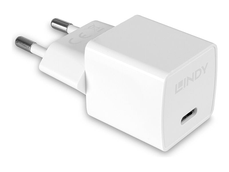 LINDY 20W Type C PD Charger EU Plug