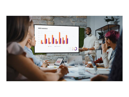 OPTOMA N3651K Écran LED 65" - 4K UHD 24/7j - 4Go/32Go - 450cd/m² Android 11 - ans fil 2.4G/5G - 3H + USB2.0 - USB3.0 - USB-C