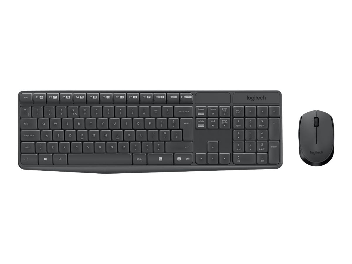 LOGITECH MK235 wireless Keyboard + Mouse Combo Grey (ESP)- Spanish Layout