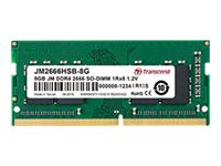 TRANSCEND 16Go JM DDR4 2666Mhz SO-DIMM 2Rx8 1Gx8 CL19 1.2V