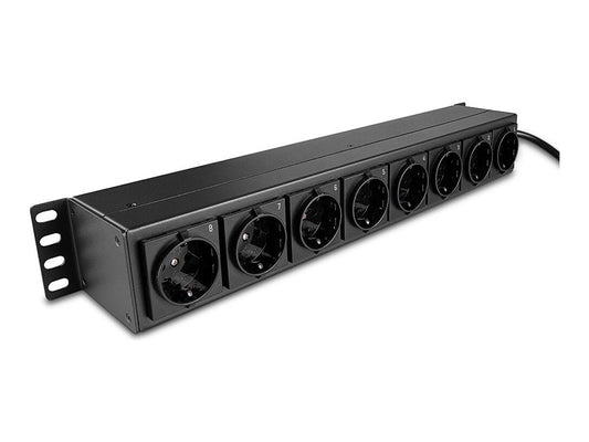 LINDY 8 Way Schuko PDU with switches