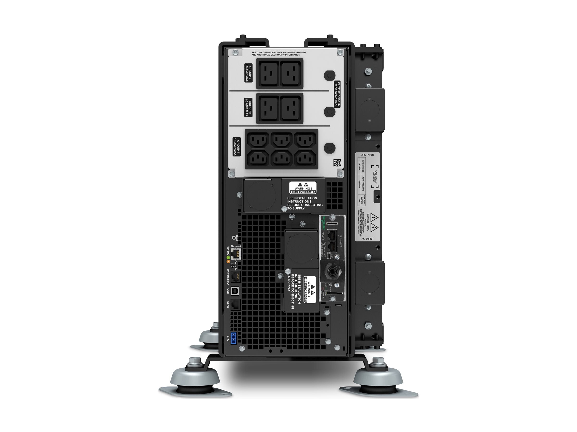 APC Marine Smart-UPS On-Line UPS Rack AC 220/230/240V 6000Watt 6000VA Ethernet serial output connectors 10 4U