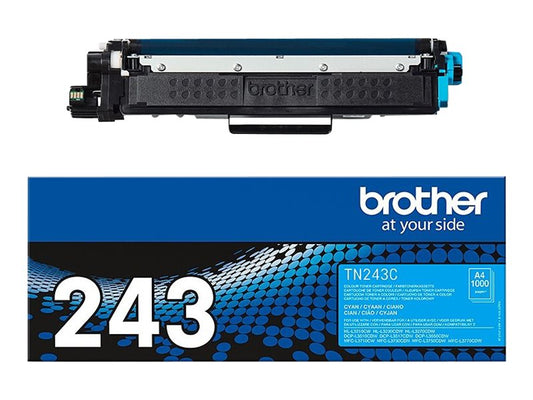 BROTHER TN243C Toner cyan standard de 1000 pages pour Hl-L32xx DCP-L35xx MFC-L37xx
