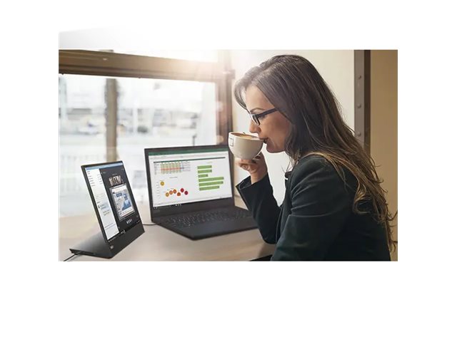 LENOVO ThinkVision M15 - Écran LED - 15.6p - portable - 1920 x 1080 Full HD (1080p) 60 Hz - IPS - 6 ms - 2xUSB-C - ThinkRed