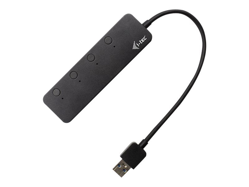 I-TEC USB 3.0 Metal HUB 4 Port with individual On/Off Switches 4xUSB 3.0 port with quick charging support BC 1.2