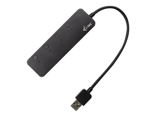 I-TEC USB 3.0 Metal HUB 4 Port with individual On/Off Switches 4xUSB 3.0 port with quick charging support BC 1.2