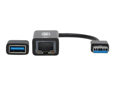 EATON USB-C USB-A to RJ45 Gigabit Ethernet Network Adapter 2xM/F USB 3.2 Gen 1 Black