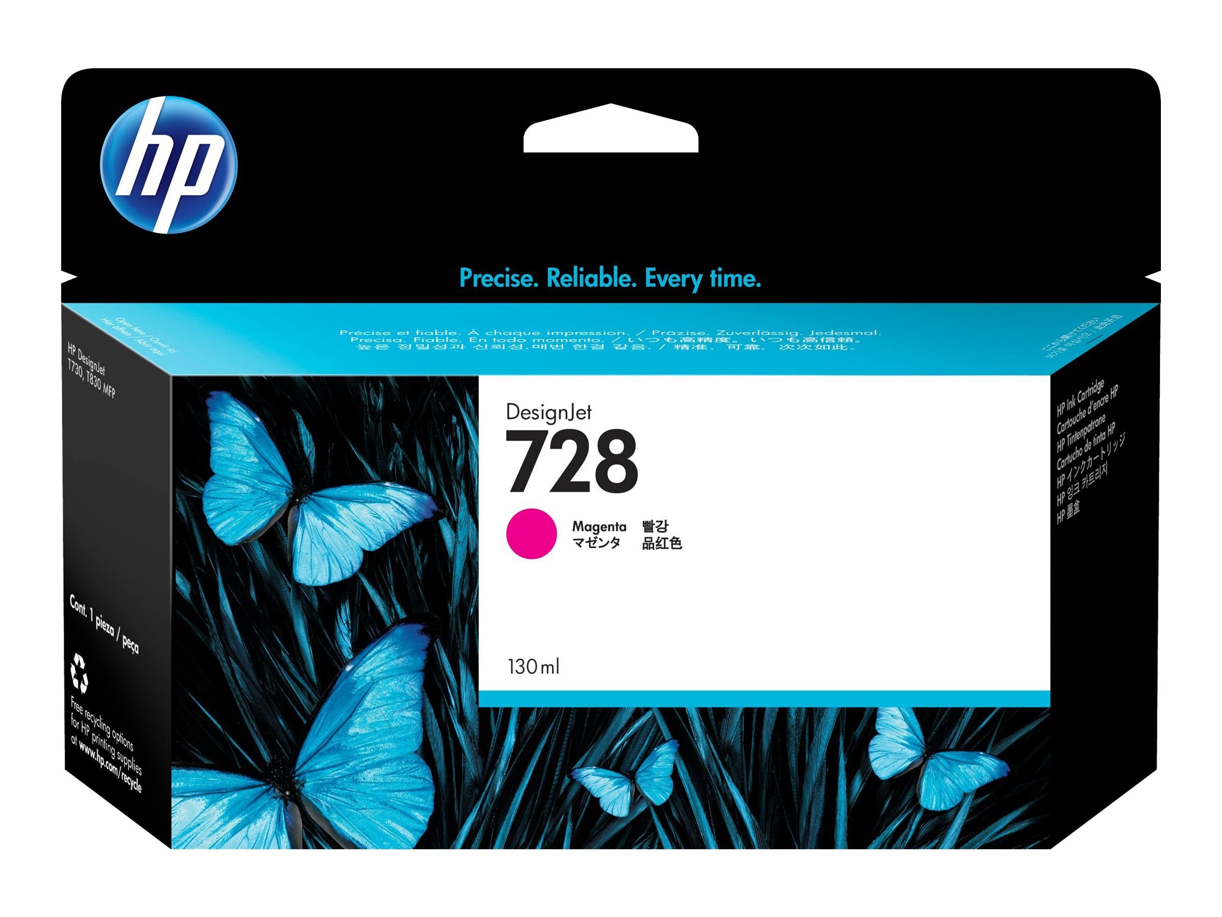 HP 728 original 130-ml Magenta Ink cartridge F9J66A