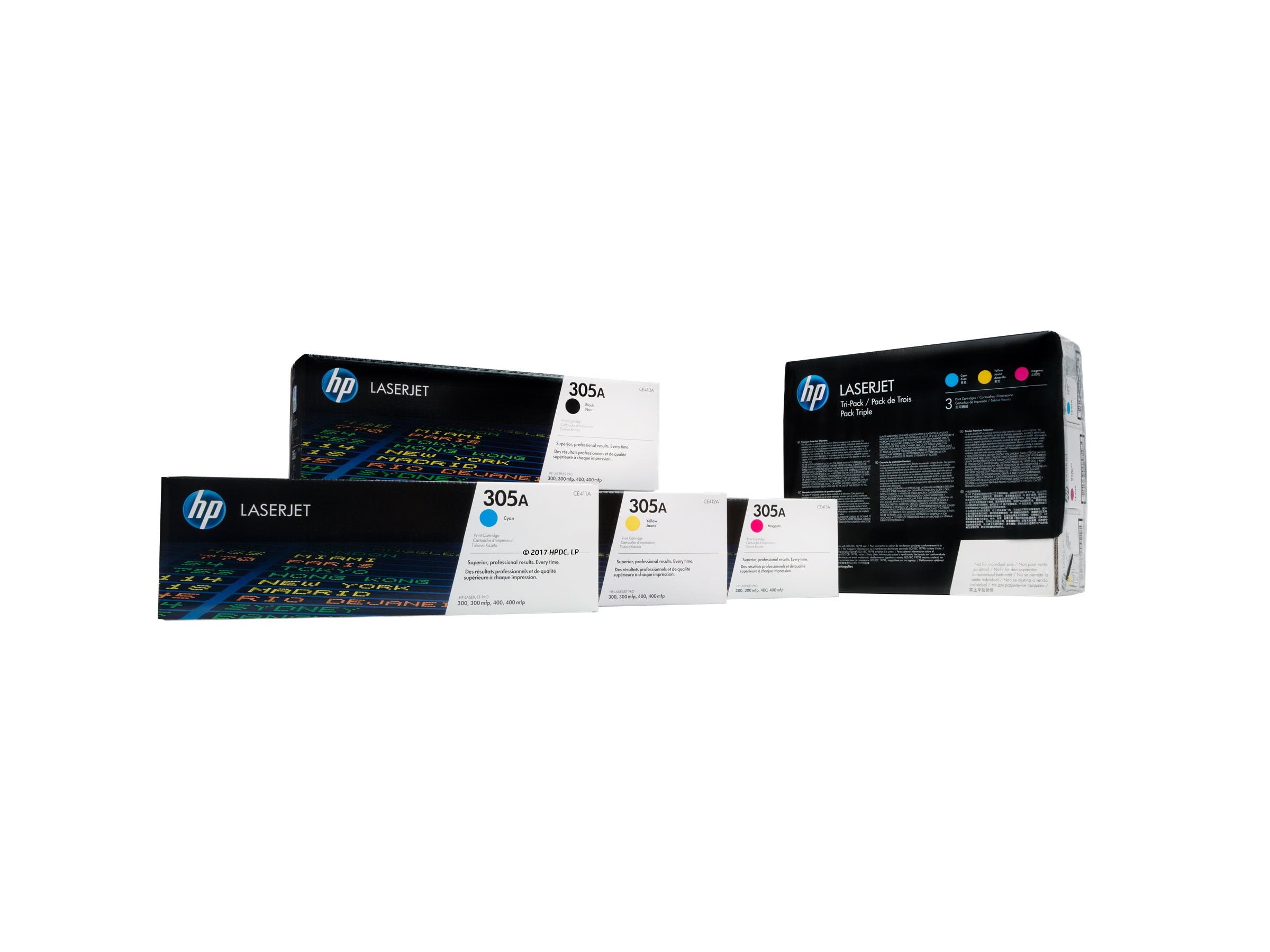 HP 305A original LaserJet Toner cartridge CE412A yellow standard capacity 2.600 pages