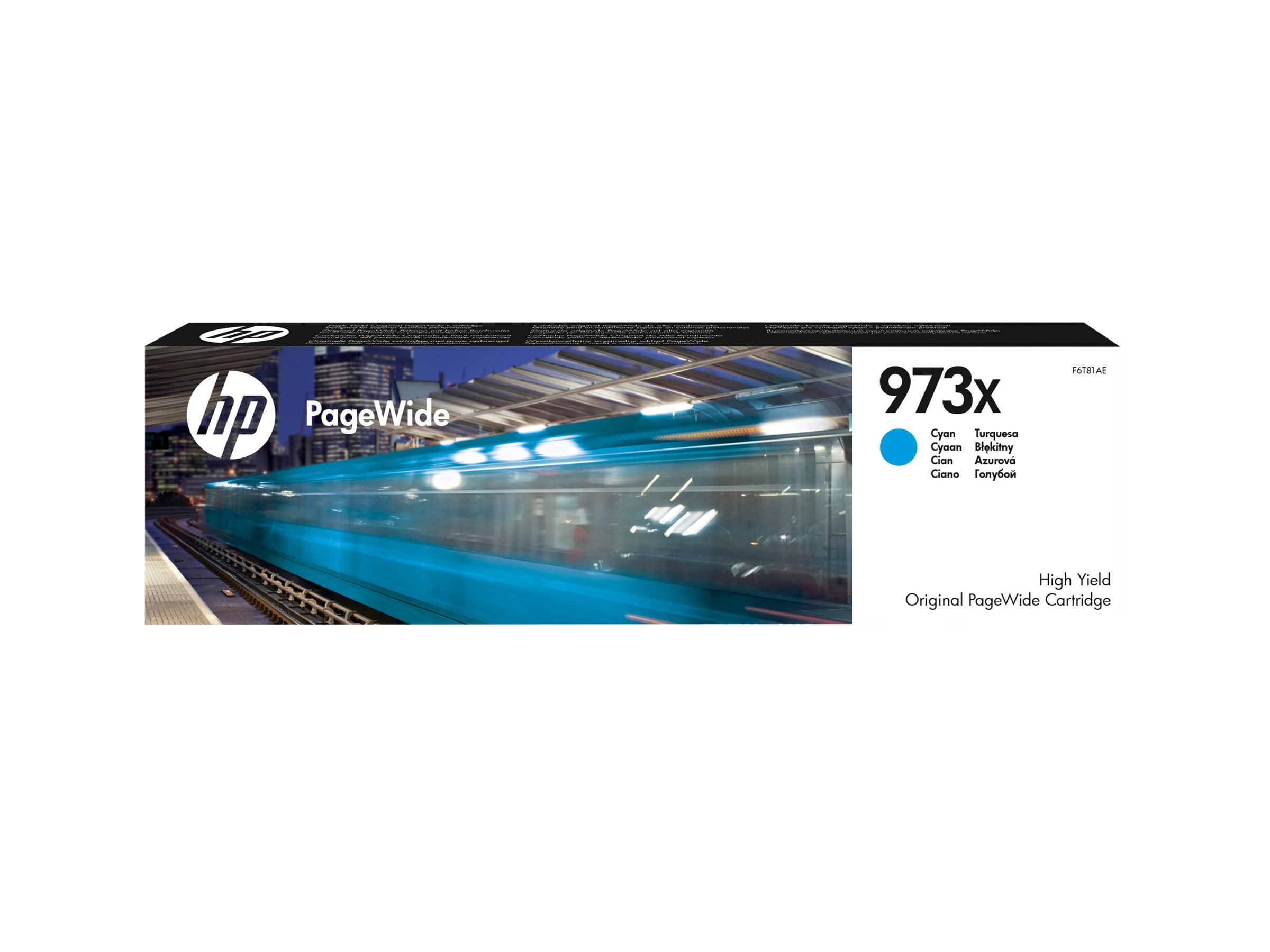 HP 973X original high yield cyan PageWide cartridge F6T81AE