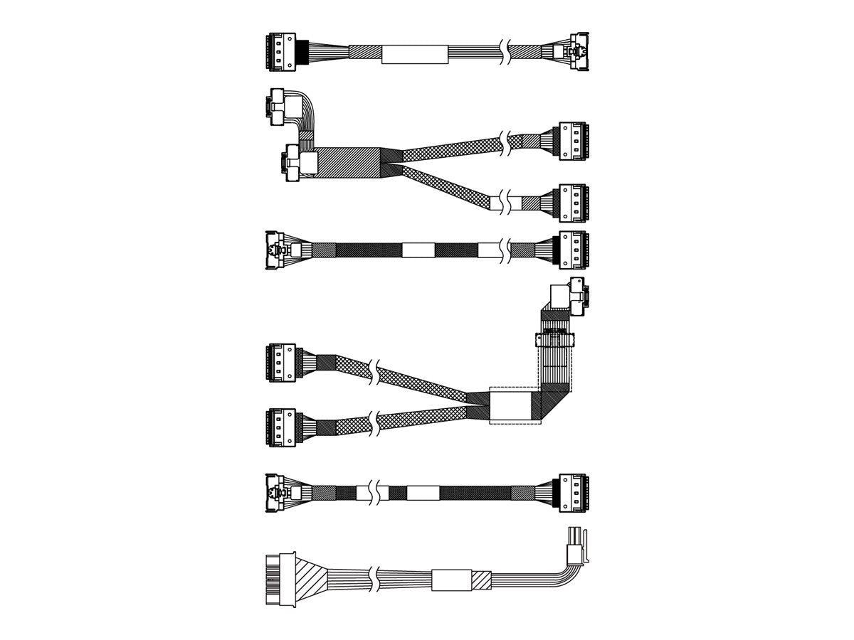 LENOVO ISG ThinkSystem SR650 V3 2.5p Chassis Front BP1 NVMe Cable Kit