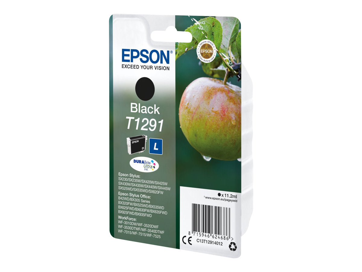 EPSON 6LB T1291 ink cartridge black high capacity 11.2ml 1-pack RF-AM blister w/s