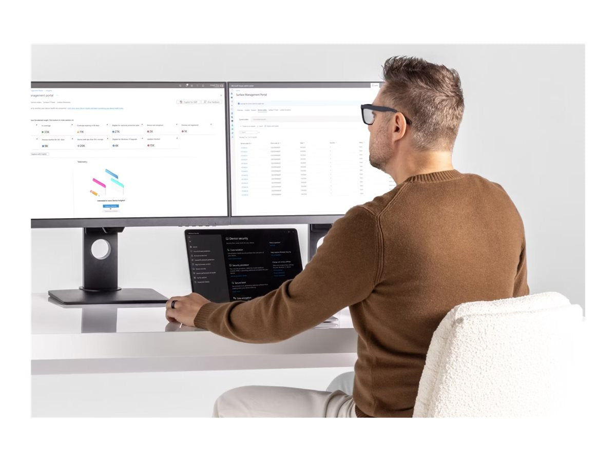 MICROSOFT Surface Laptop 7 - Intel Core Ultra 5 236V - 15p - 16Go - 256Go - W11P - Platine - PC - Ordinateur Portable - AZERTY