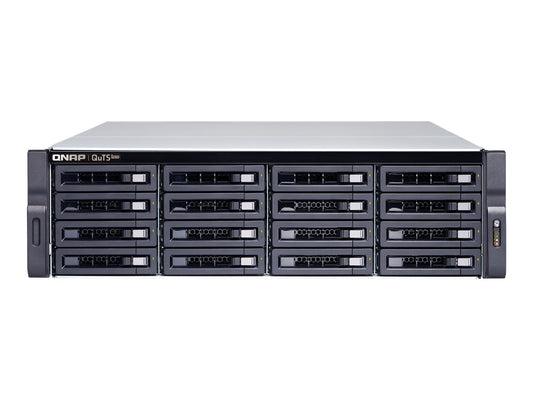 QNAP TS-h1677XU-RP-3700X-32G 16-bay QuTS hero NAS AMD Ryzen 7 3700X 8c 3.6GHz 32Go RAM 2xGbE 2x10GbE USB