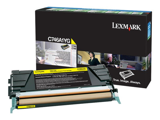 LEXMARK C746, C748 7K cartouche de toner jaune capacité standard 7.000 pages pack de 1 With returnprogram