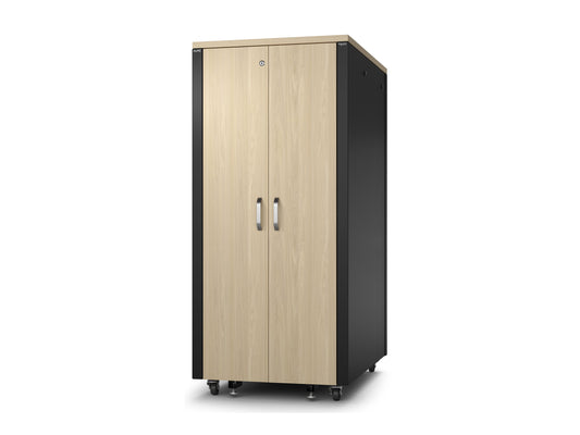 APC NetShelter Soundproof Server Rack 32U 230V 1666H x 750W x 1134D mm Maple