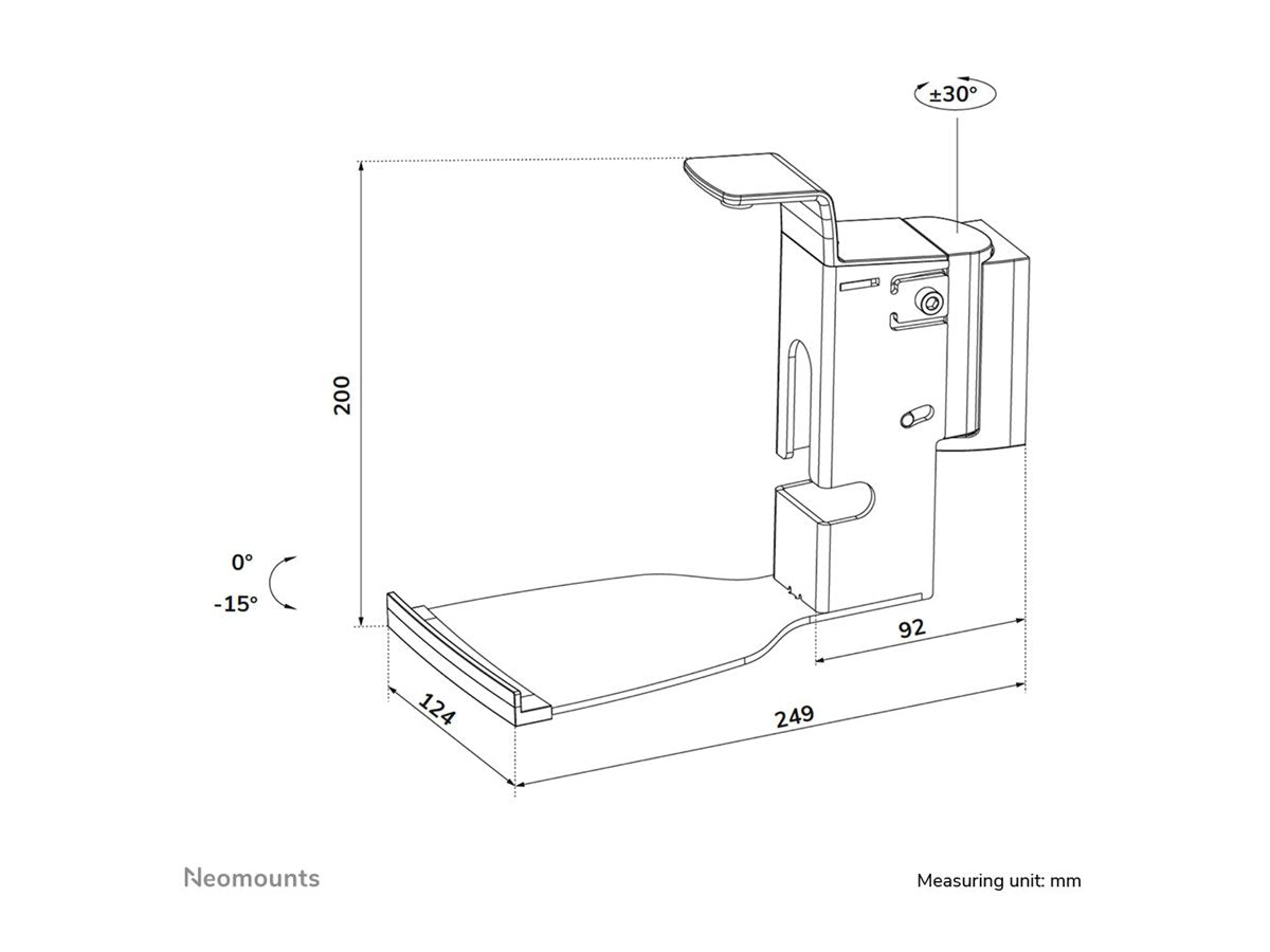 NEOMOUNTS NERO Quadruple monitor arm 10-32p